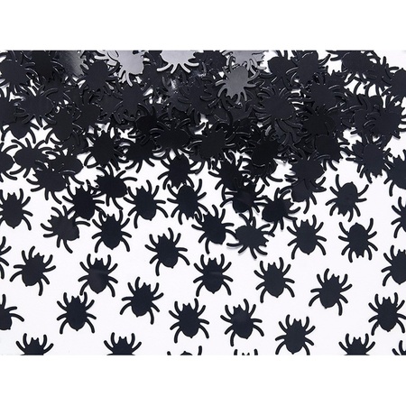 Horror/Halloween Spinnetjes confetti zwart 15 gram
