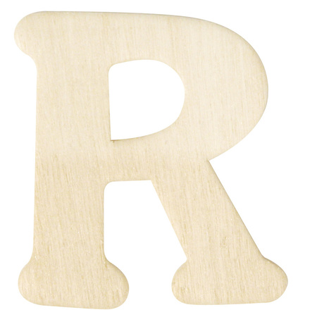 Houten namen letter R 4 cm