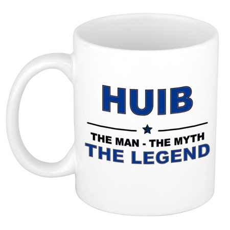 Huib The man, The myth the legend collega kado mokken/bekers 300 ml