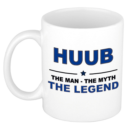 Huub The man, The myth the legend collega kado mokken/bekers 300 ml