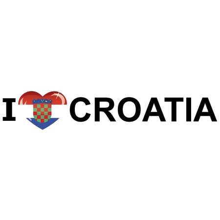 I Love Croatia stickers