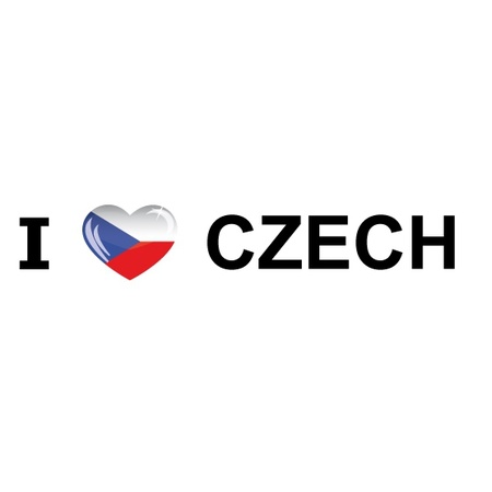 I Love Czech sticker