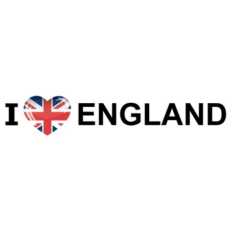 I Love England stickers