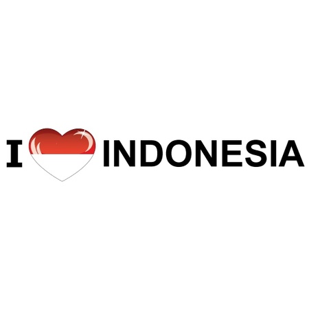 I Love Indonesia sticker
