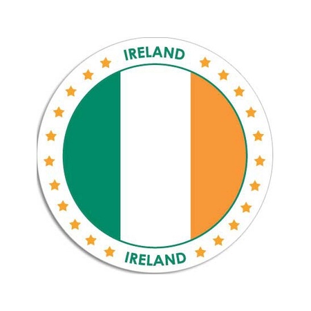 Round Ireland sticker 14,8 cm