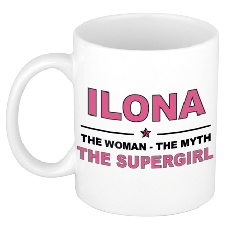 Ilona The woman, The myth the supergirl collega kado mokken/bekers 300 ml