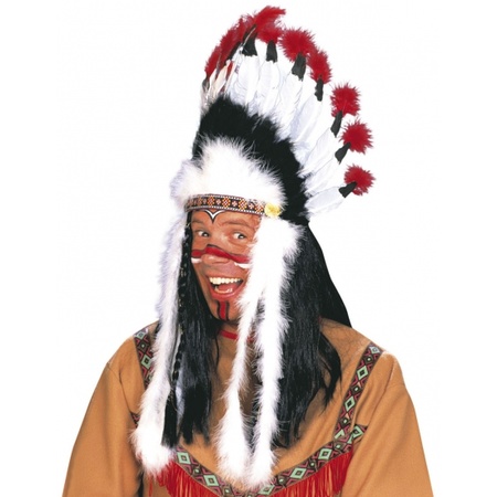 Feathered indian warbonnet Sitting Bull