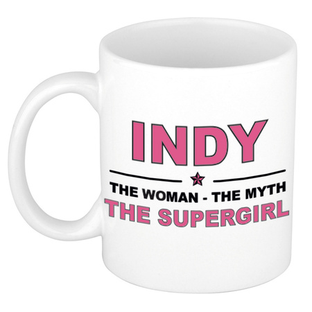 Indy The woman, The myth the supergirl collega kado mokken/bekers 300 ml
