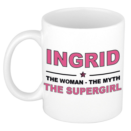 Ingrid The woman, The myth the supergirl collega kado mokken/bekers 300 ml