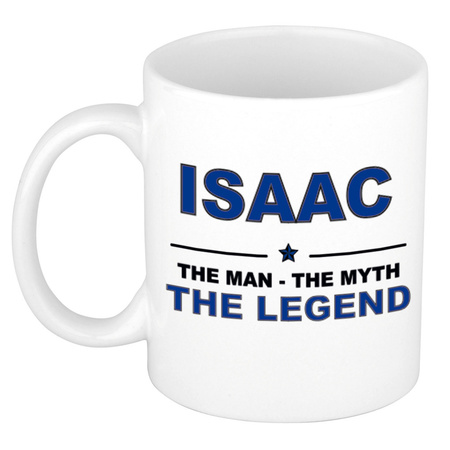 Isaac The man, The myth the legend collega kado mokken/bekers 300 ml