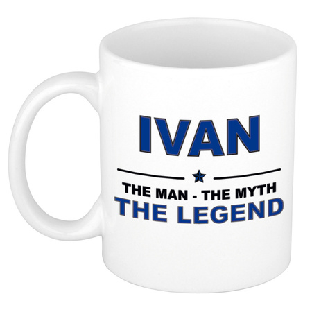 Ivan The man, The myth the legend collega kado mokken/bekers 300 ml