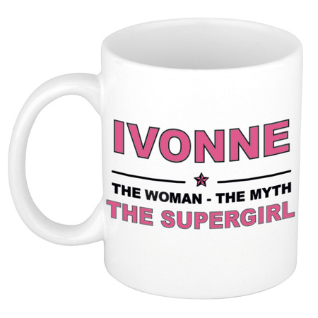 Ivonne The woman, The myth the supergirl collega kado mokken/bekers 300 ml