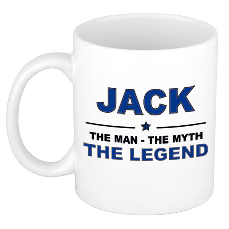Jack The man, The myth the legend collega kado mokken/bekers 300 ml