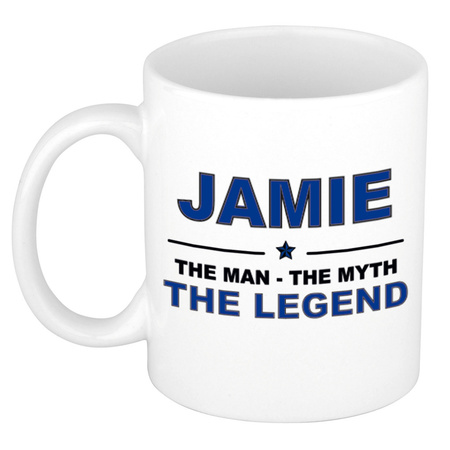 Jamie The man, The myth the legend name mug 300 ml