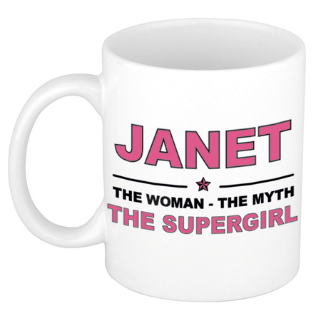 Janet The woman, The myth the supergirl collega kado mokken/bekers 300 ml