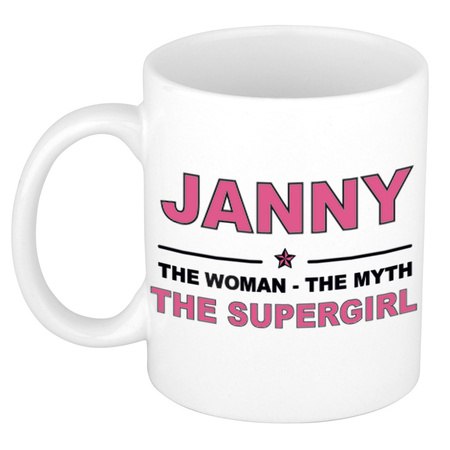 Janny The woman, The myth the supergirl collega kado mokken/bekers 300 ml