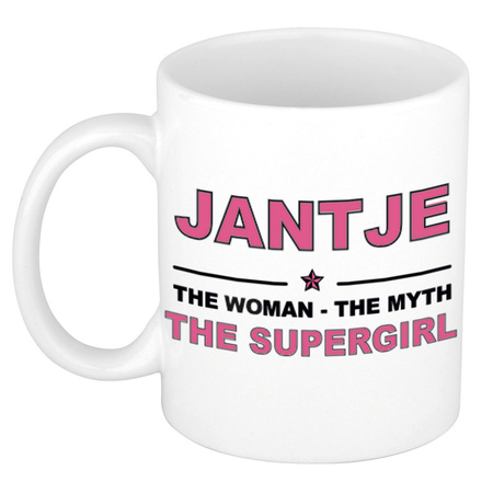 Jantje The woman, The myth the supergirl collega kado mokken/bekers 300 ml