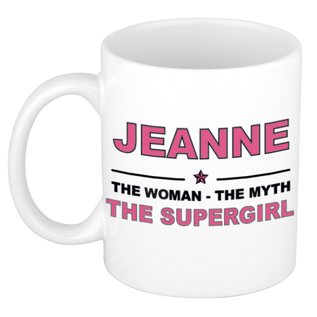 Jeanne The woman, The myth the supergirl collega kado mokken/bekers 300 ml