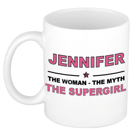 Jennifer The woman, The myth the supergirl collega kado mokken/bekers 300 ml