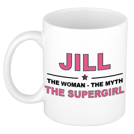 Jill The woman, The myth the supergirl name mug 300 ml