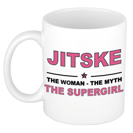 Jitske The woman, The myth the supergirl collega kado mokken/bekers 300 ml