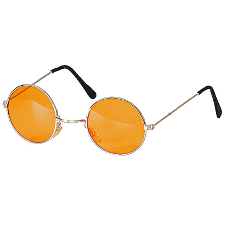 John Lennon Hippie Sixties Flower Power verkleed bril oranje