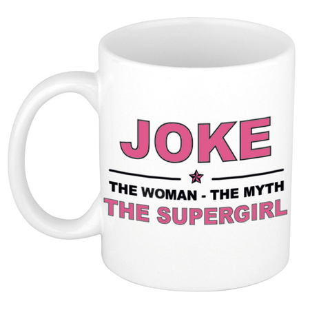 Joke The woman, The myth the supergirl collega kado mokken/bekers 300 ml
