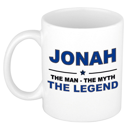Jonah The man, The myth the legend collega kado mokken/bekers 300 ml