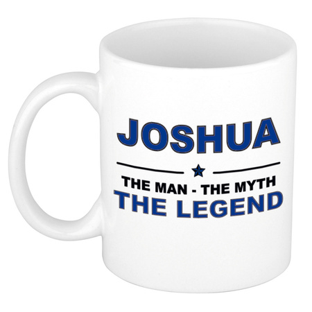 Joshua The man, The myth the legend collega kado mokken/bekers 300 ml