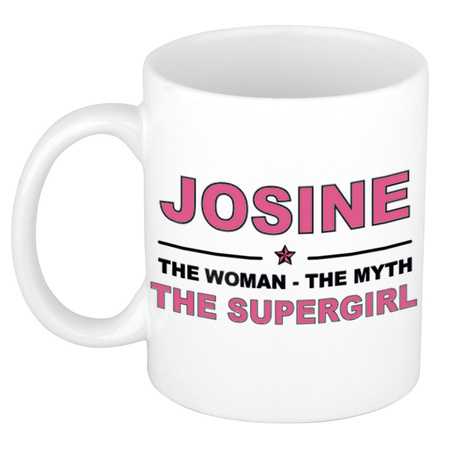 Josine The woman, The myth the supergirl collega kado mokken/bekers 300 ml
