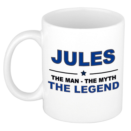 Jules The man, The myth the legend collega kado mokken/bekers 300 ml
