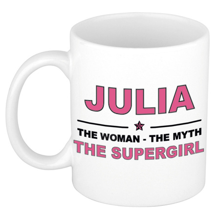Julia The woman, The myth the supergirl collega kado mokken/bekers 300 ml