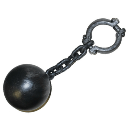 Plastic chain with ball 55 cm
