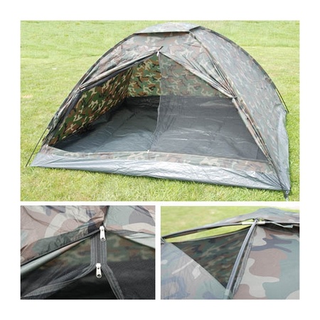 Kampeer tent met camouflage print 4 personen