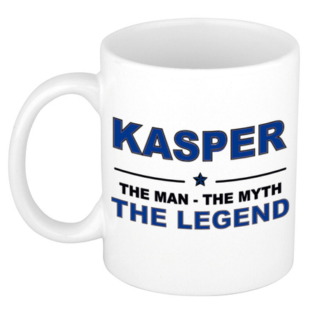 Kasper The man, The myth the legend collega kado mokken/bekers 300 ml
