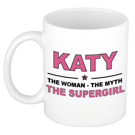 Katy The woman, The myth the supergirl collega kado mokken/bekers 300 ml