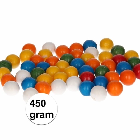 Kleine kauwgomballetjes 450 gram