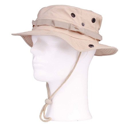 Khaki bush hat made from ripstop fabric