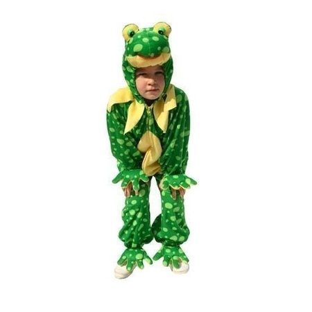 Costume frog of pluche for kids