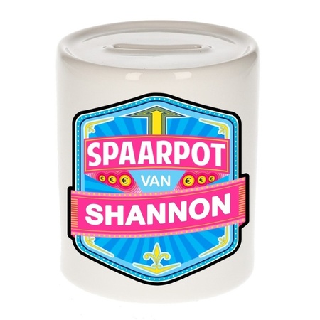 Vrolijke Shannon  spaarpotten voor kinderen
