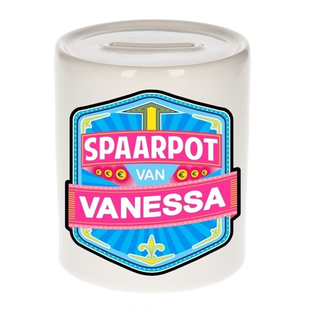 Vrolijke Vanessa  spaarpotten voor kinderen