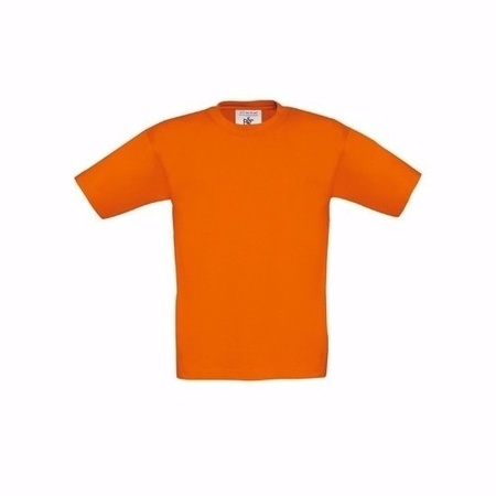 Oranje kleur tshirts voor kinderen