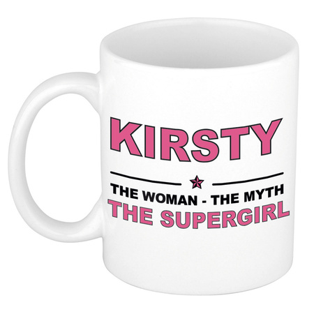 Kirsty The woman, The myth the supergirl collega kado mokken/bekers 300 ml