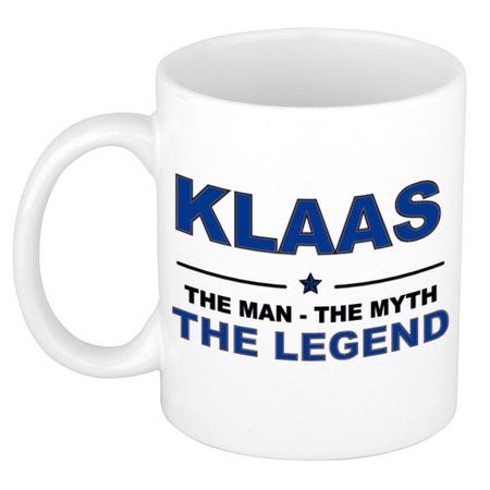 Klaas The man, The myth the legend collega kado mokken/bekers 300 ml