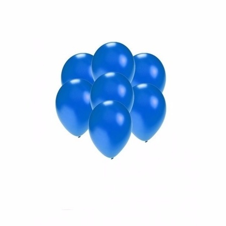 Small blue metallic balloons 100 pieces