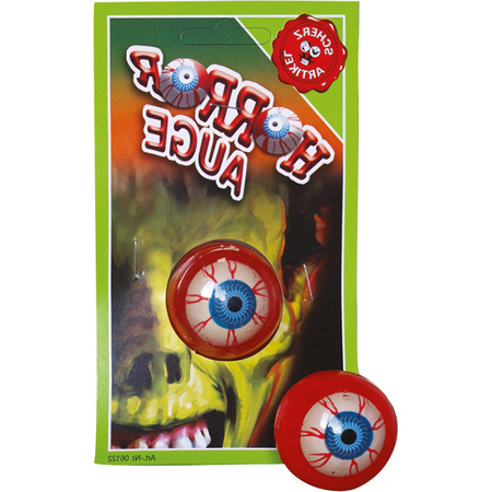 Sticky horror eyes 3 cm for Halloween