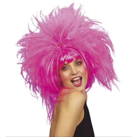 Mega pink ladies carnaval wig