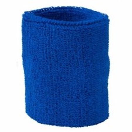 Royal blue sweat wristbands 2 pieces