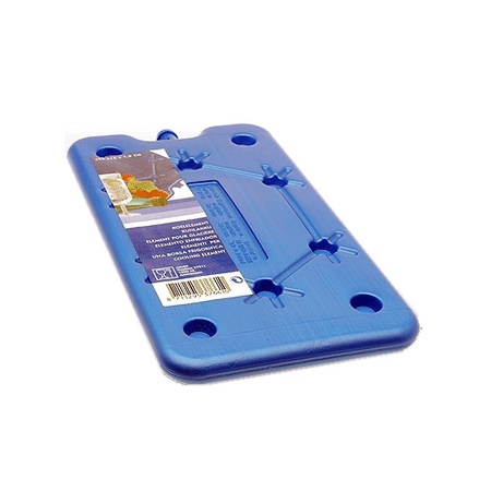 Flat cooling element - blue - plastic - 400 gram - 25 x 14 x 1,5 cm