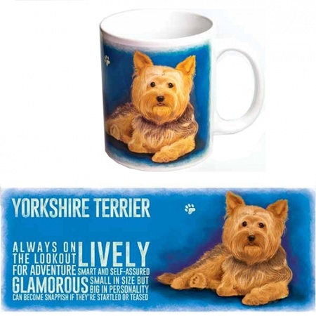 Grote theemok Yorkshire Terrier